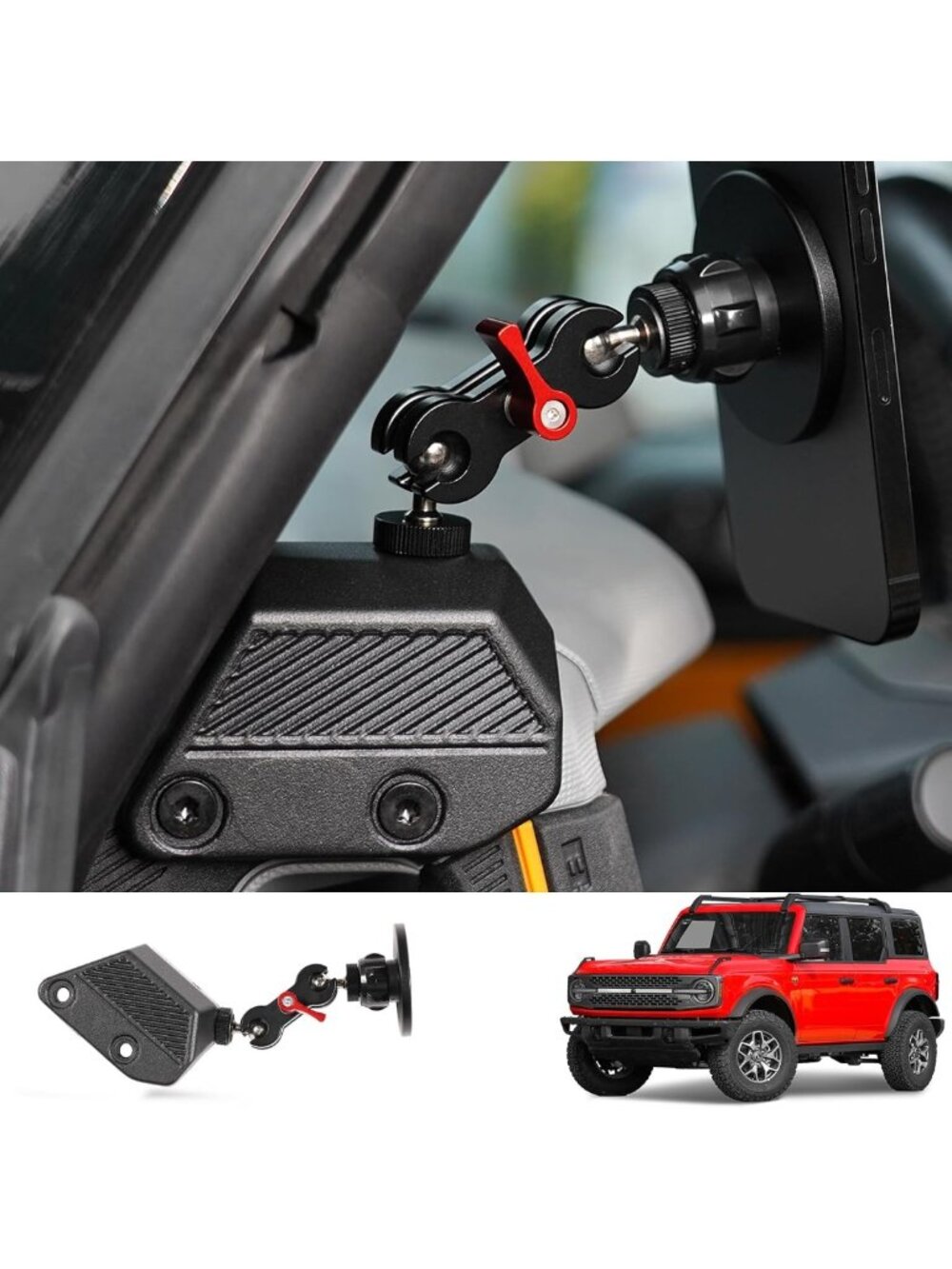 Magnetic Phone Holder for 2021-2026 Ford Bronco | Car Accessories 2/4-Door